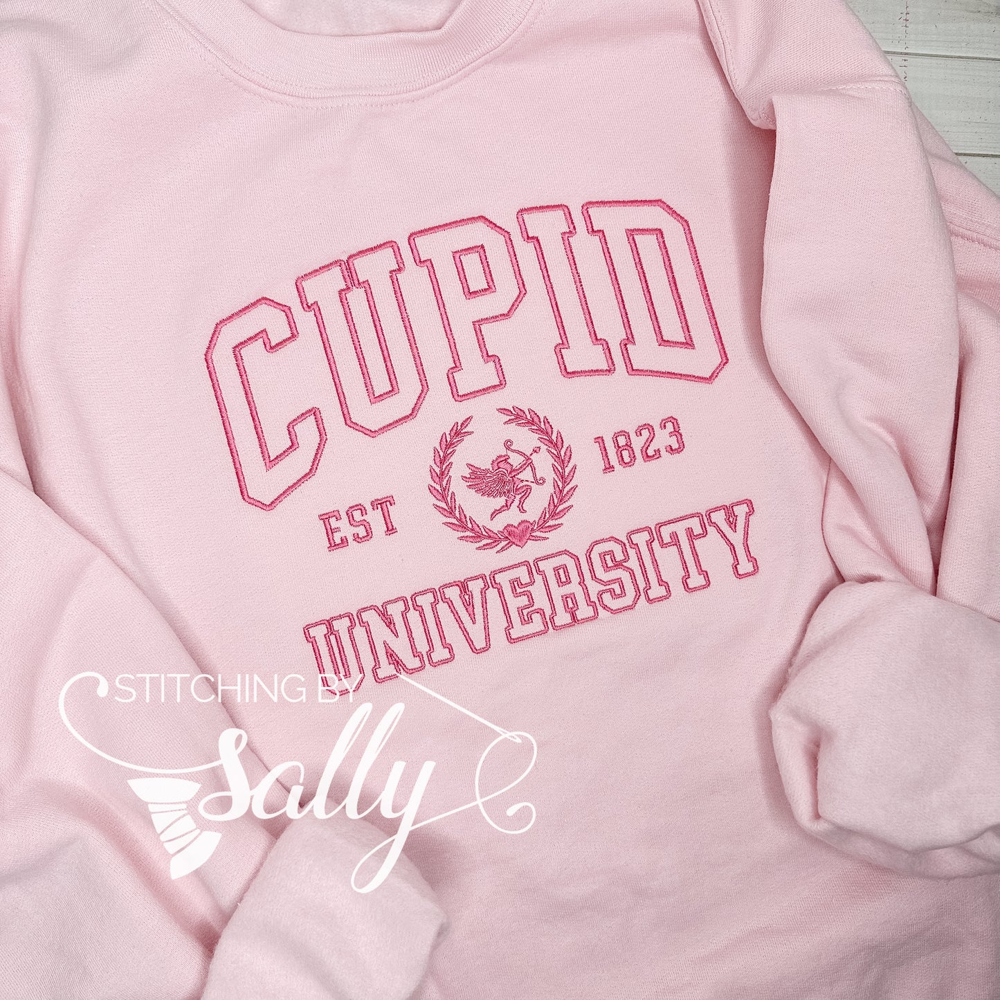 Cupid University Embroidered Sweatshirt