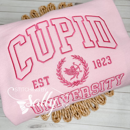 Cupid University Embroidered Sweatshirt