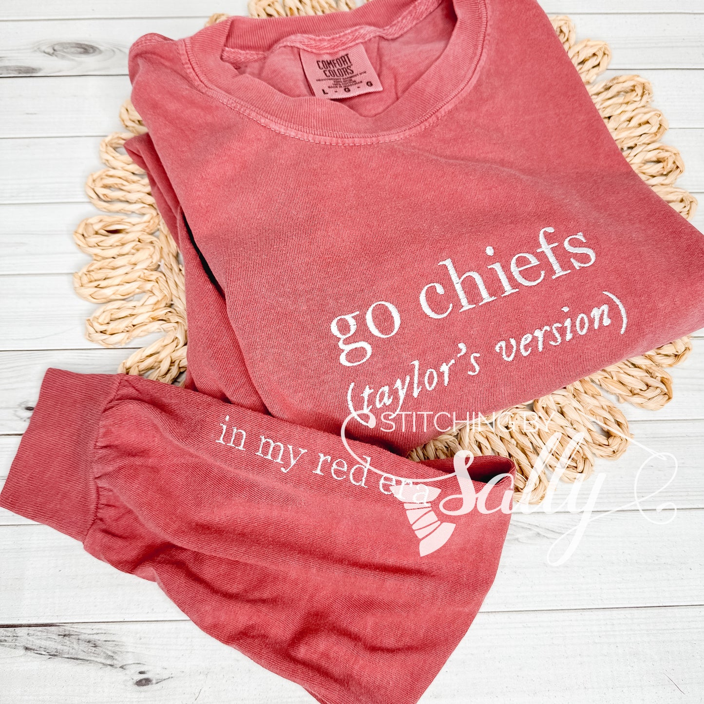 go chiefs embroidered shirt