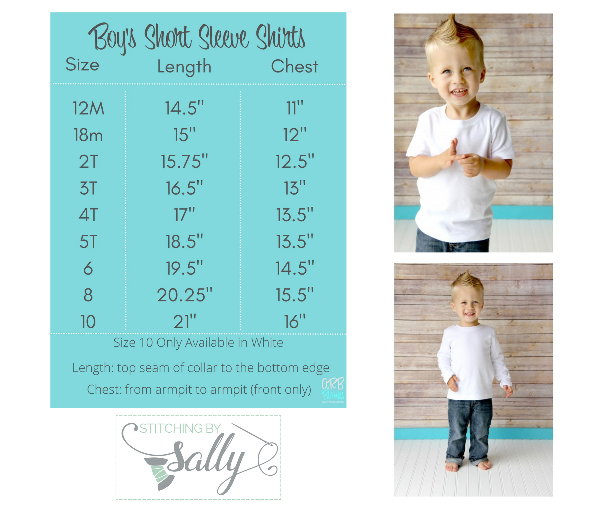 Boys Shirt Size Chart