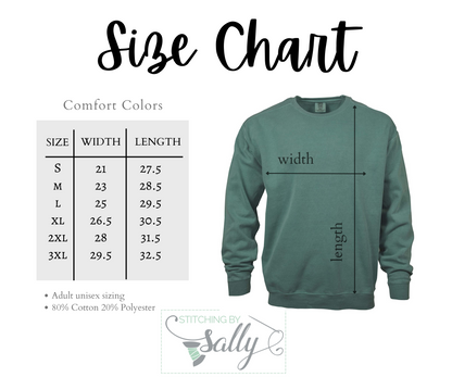 Comfort Colors Jolly Embroidered Crewneck