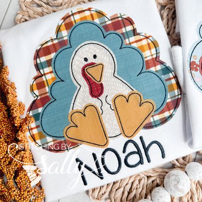 Boys Turkey Appliqué Shirt