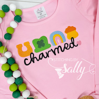 Charmed Embroidered St Patricks Day Shirt