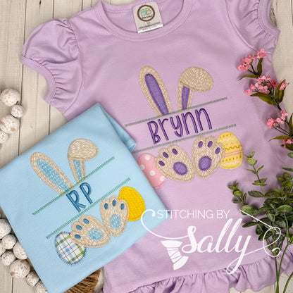 Personalized Bunny Applique Shirt