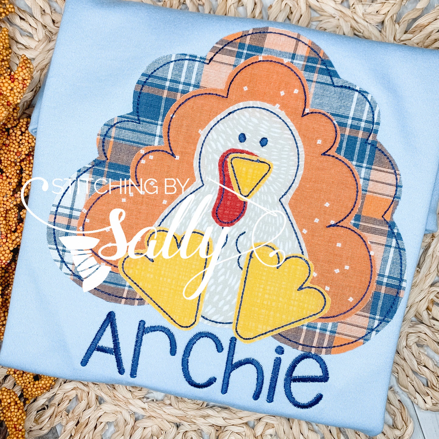 Boys Turkey Appliqué Shirt