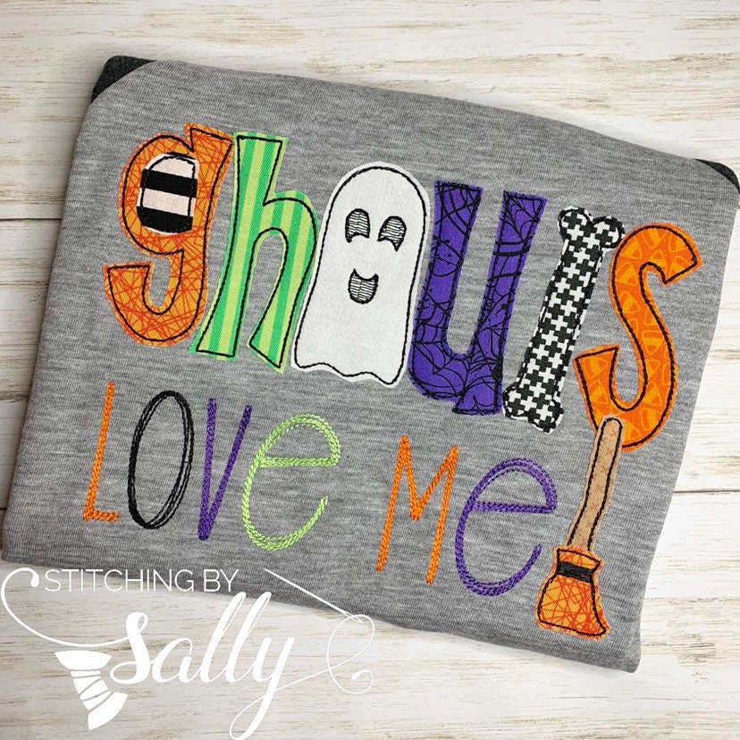 Ghouls Love Me Appliqué Raglan Shirt