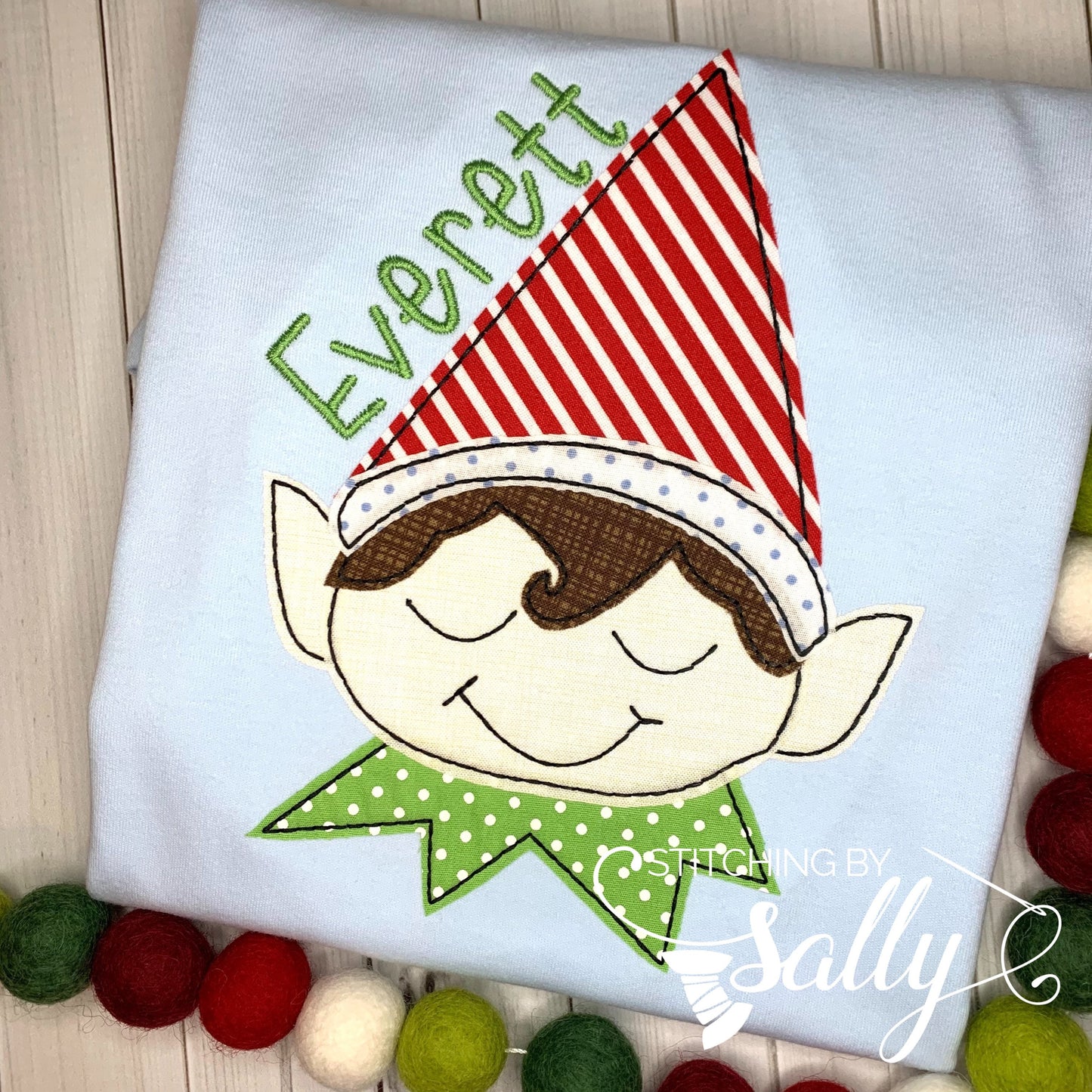 Boys Elf Appliqué Shirt