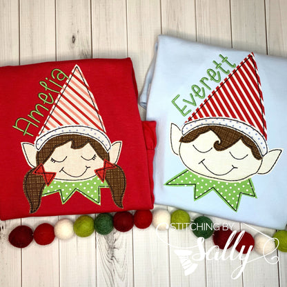 Boys Elf Appliqué Shirt