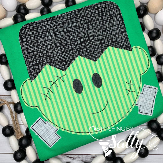 Boys Frankenstein Appliqué Halloween Shirt