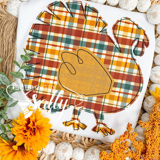 Boys Turkey Appliqué Shirt