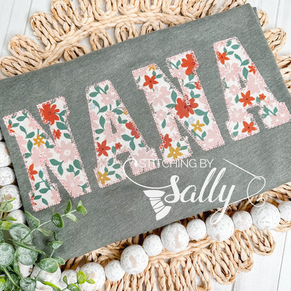 Fall Floral Mama Appliqué Shirt