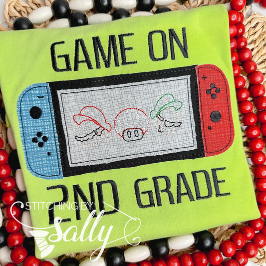 Game On 2nd Grade, Back to School Shirt